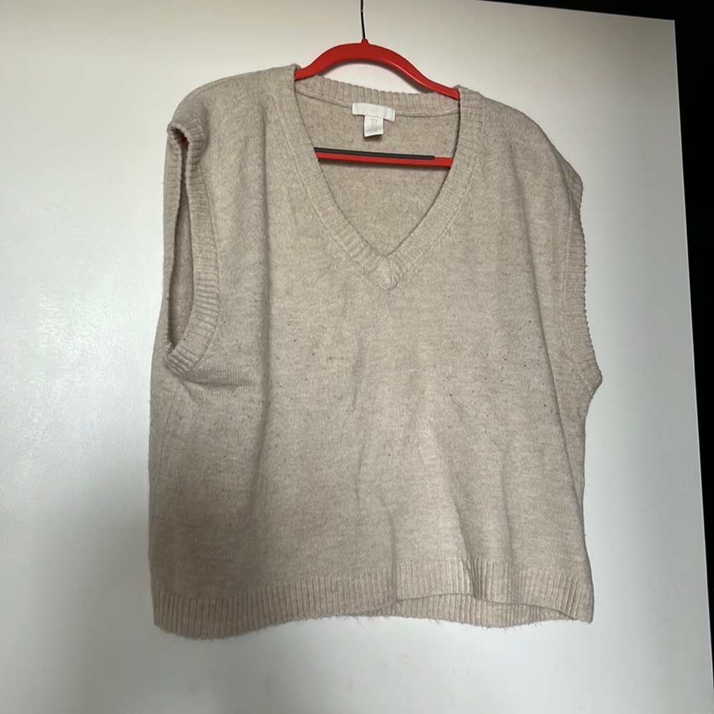 Basic Tan Sweater Vest